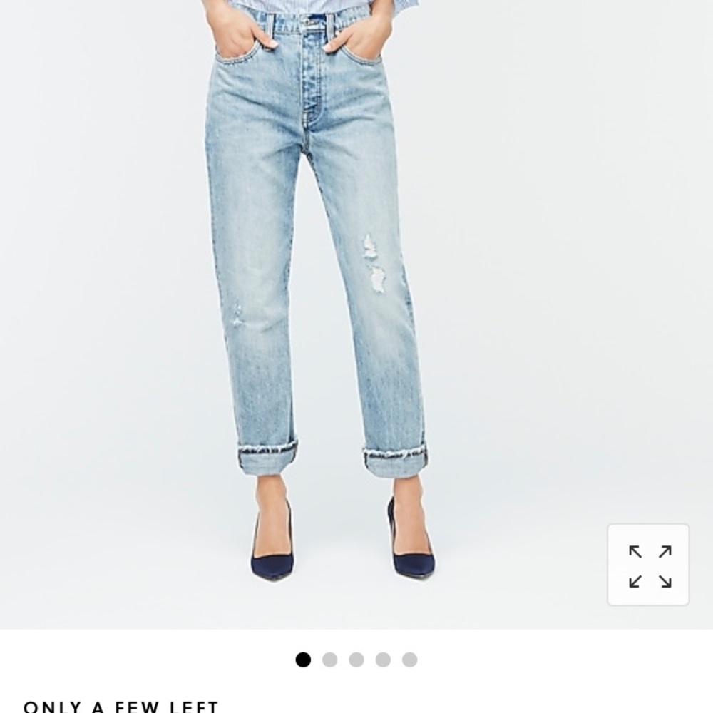 NWT J Crew Slouchy Boyfriend Jeans Point Sur 29